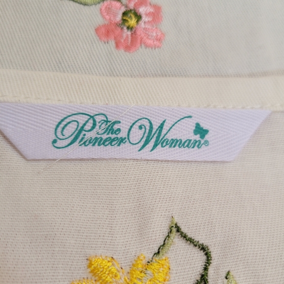 Home Sweet Home  Embroidered Tea Towel ~ Pioneer Woman ~ GUC ~ FINAL PRICE! - Picture 6 of 13